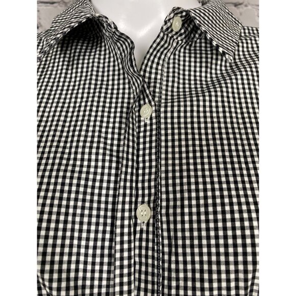 Saks Fifth Avenue Womens Large Gingham Sleeveless Button Front Tunic - Picture 2 of 8